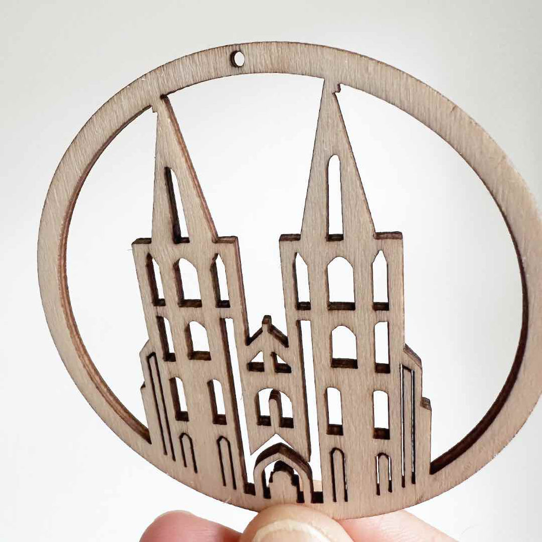 Kölner Dom Holz-Anhänger (4er-Set)