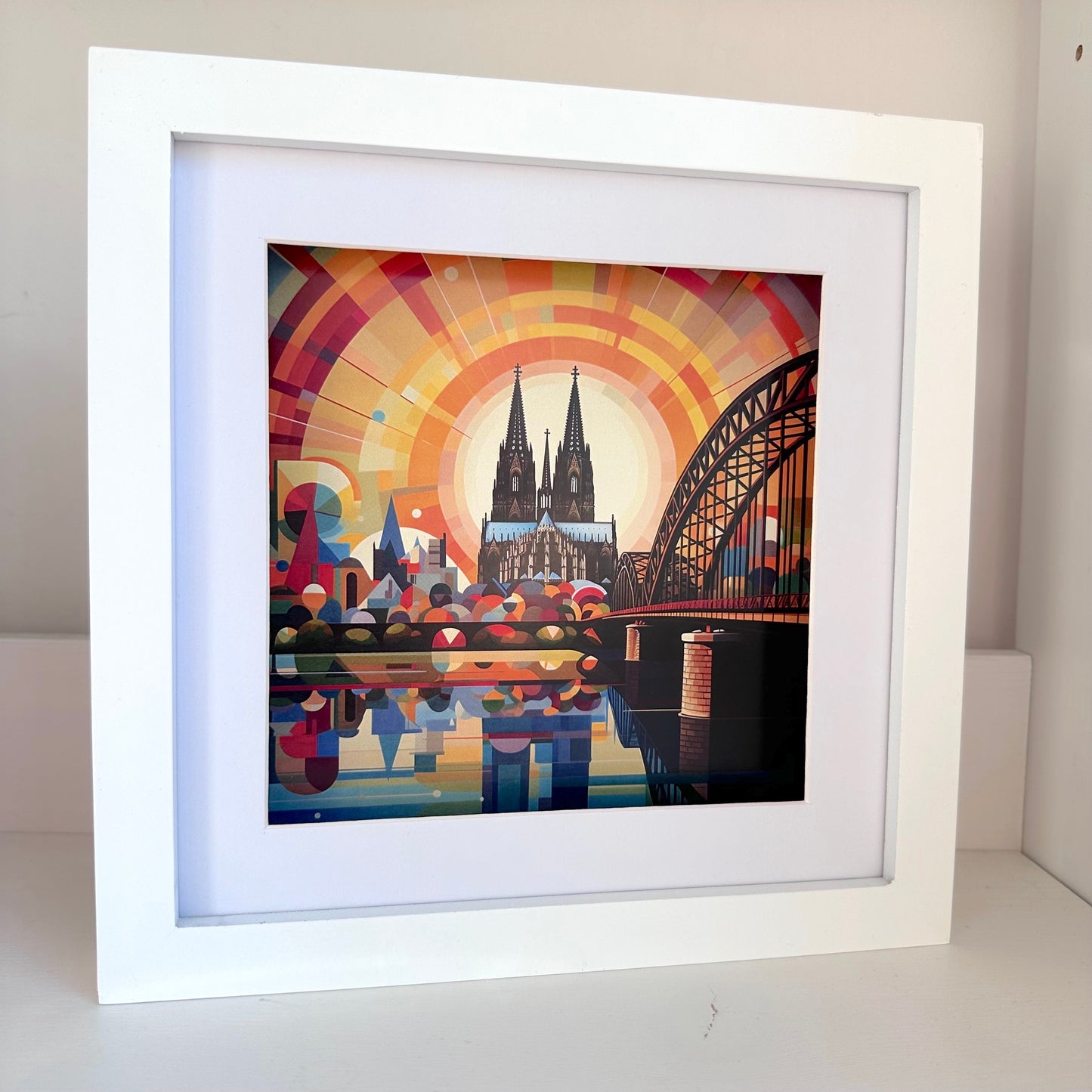 Köln-Kunstdruck „Sunnesching“ (20x20 cm)