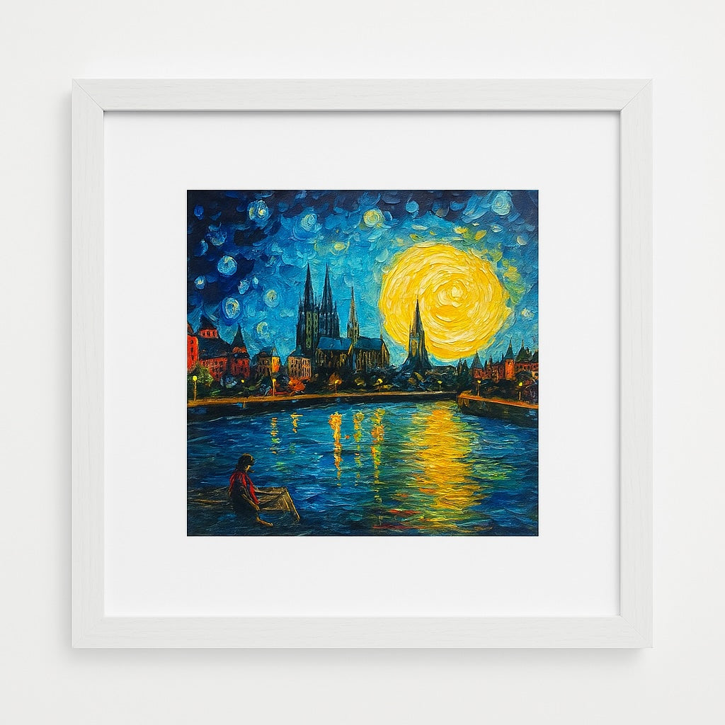 Köln-Bild „Van Gogh“ (gerahmt, 30x30cm)