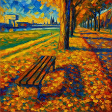 Lade das Bild in den Galerie-Viewer, Köln-Bild „Herbst“ (gerahmt, 30x30cm)

