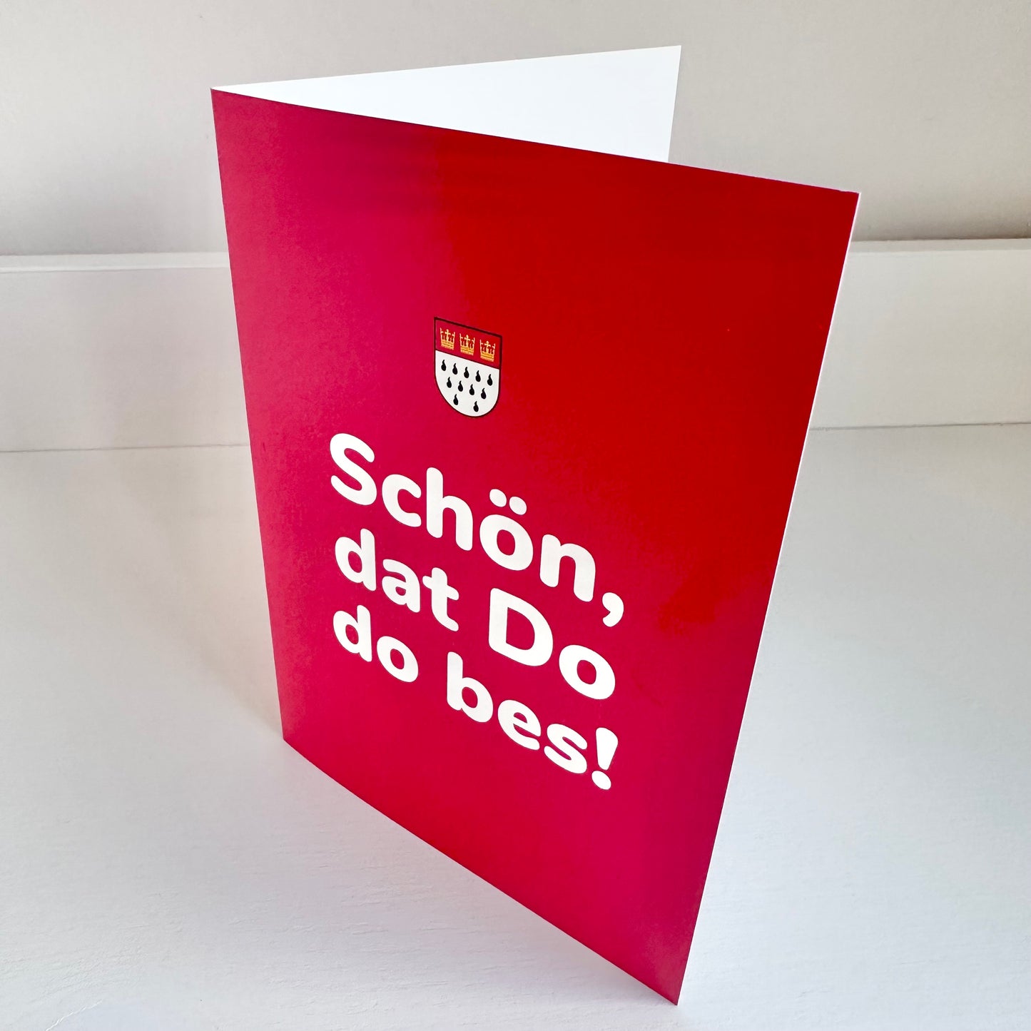 Köln-Klappkarte „Schön, dat Do do bes“ (3er-Set)