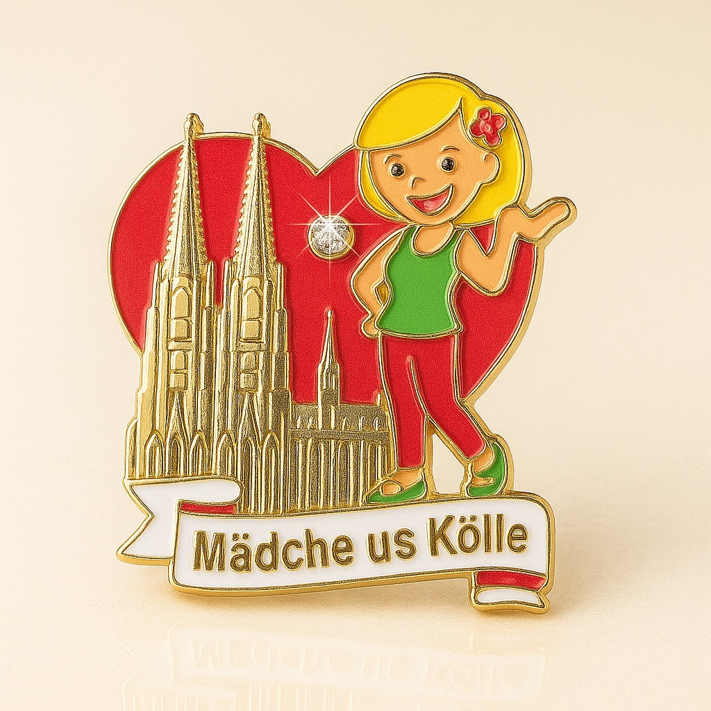 Köln Pin „Mädche us Kölle“