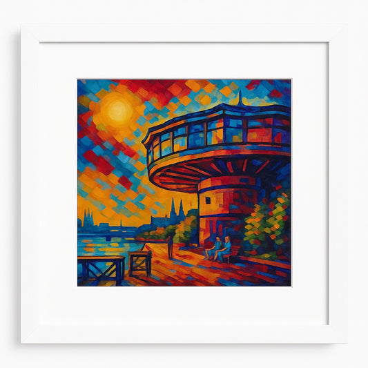 Köln-Bild „Sommer“ (gerahmt, 30x30cm)