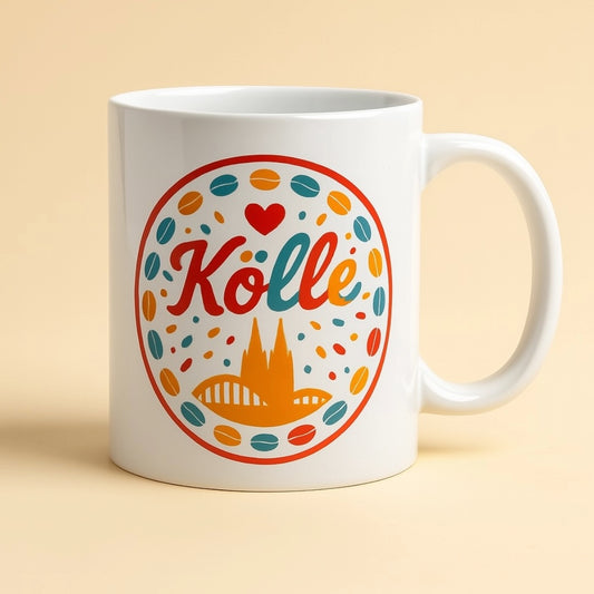 Keramiktasse „Wat fott es, es fott"