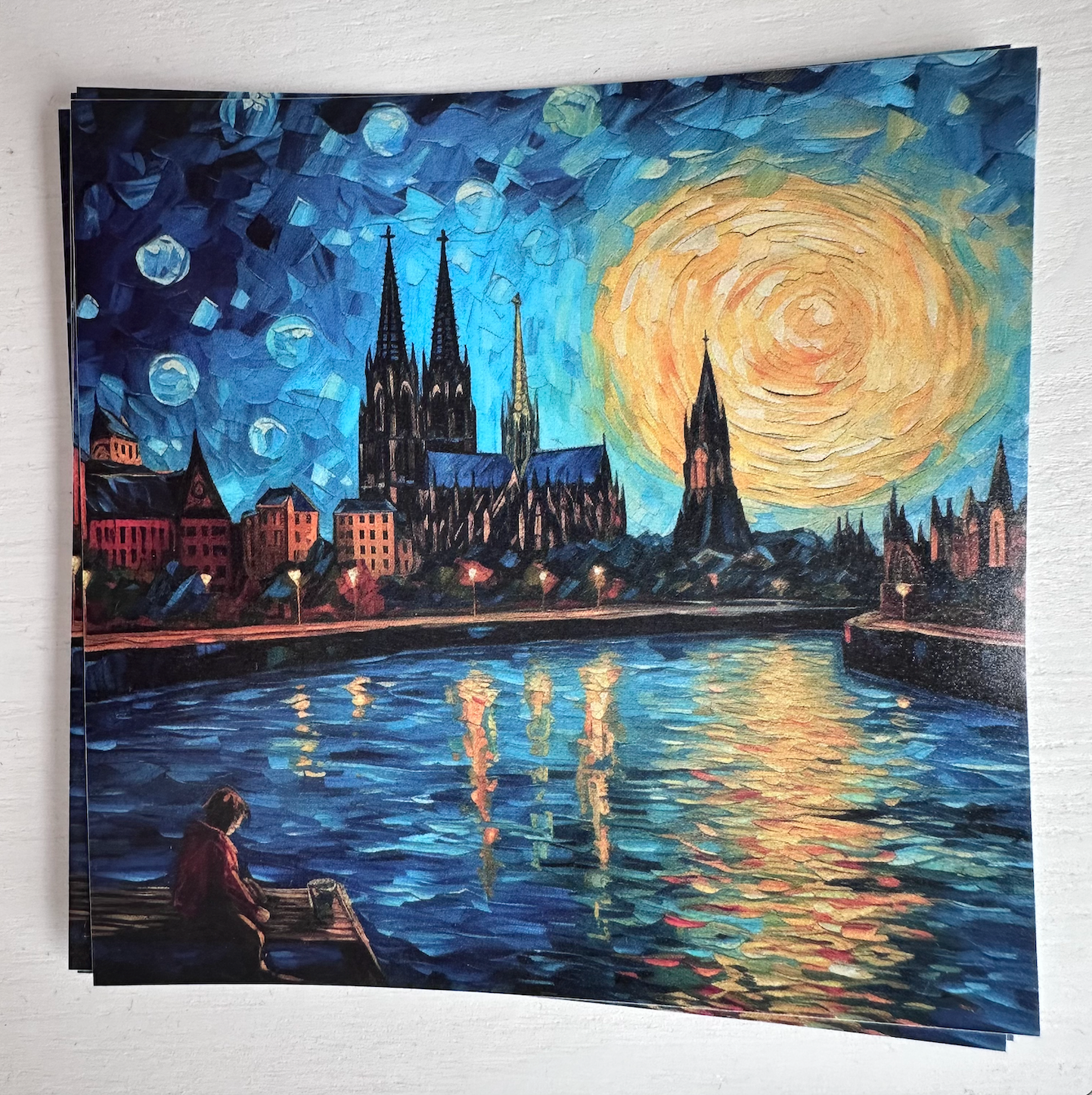 Köln-Aufkleber „van Gogh“ (4er-Set)