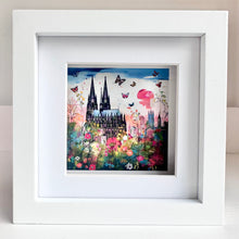 Lade das Bild in den Galerie-Viewer, 2er-Set: Kölner-Blumenbilder „Dom“ und „Skyline“ (gerahmt, 10x10cm)
