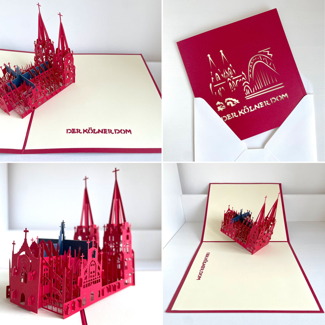 3D-Karte „Kölner Dom“ (5er-Pack)