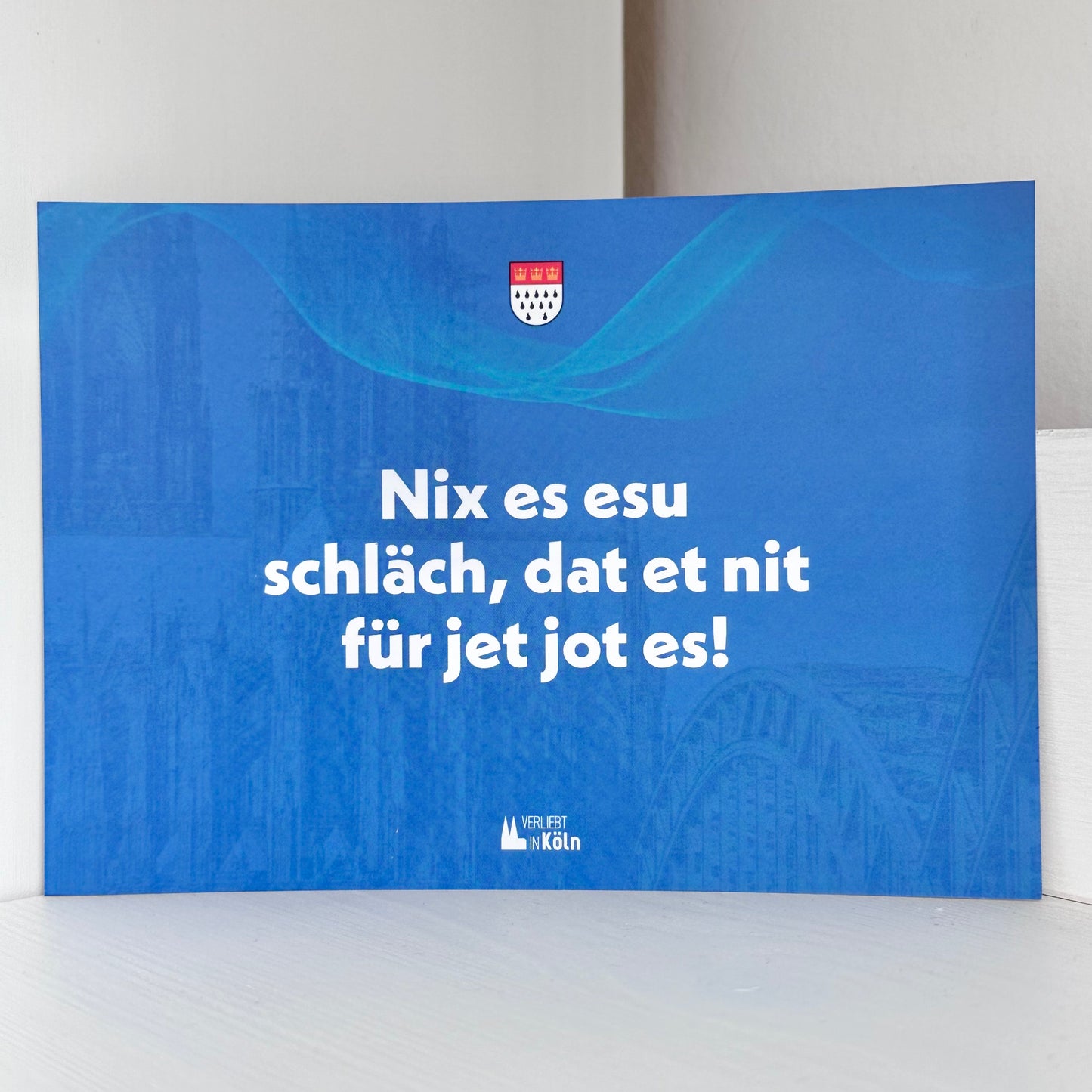 5 Kölner-Sprüche Postkarten „Nix es esu schläch.." (5 Stk.)
