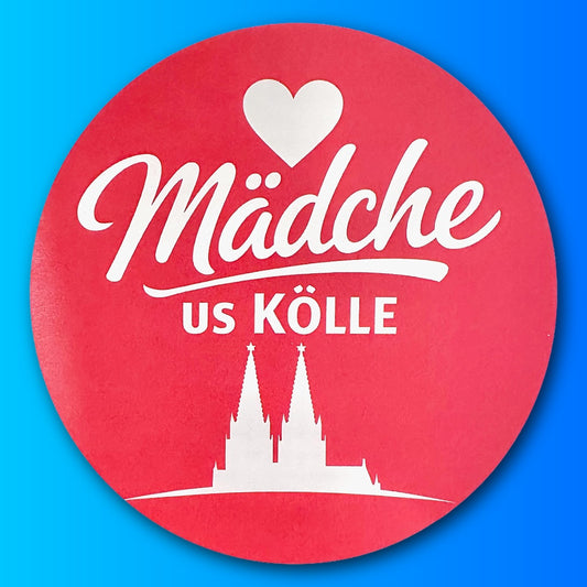 Aufkleber „Mädche us Kölle“ (4er-Set)