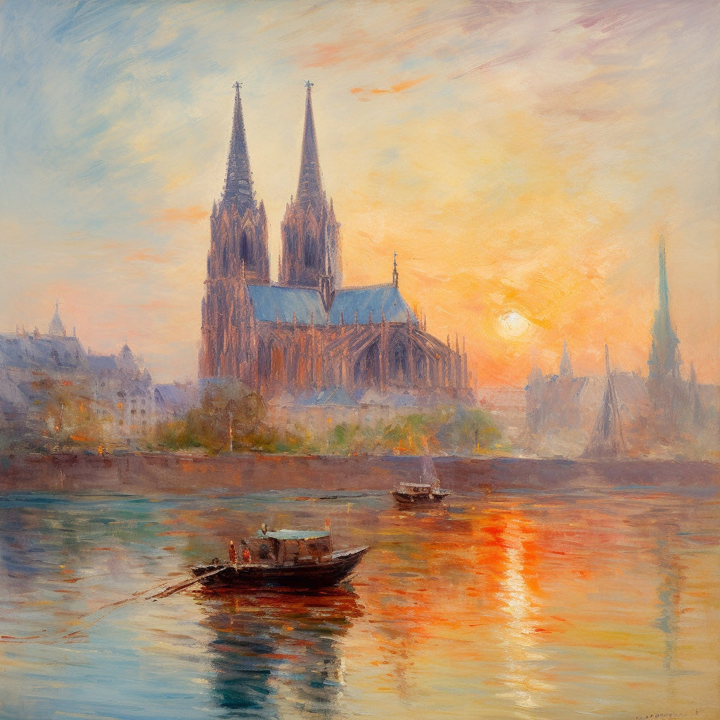 Köln-Bild „Monet“ (gerahmt, 10x10cm)