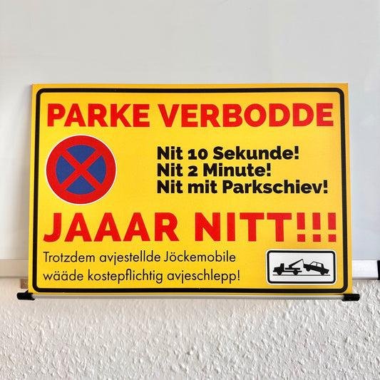 Parkverbot-Schild op Kölsch