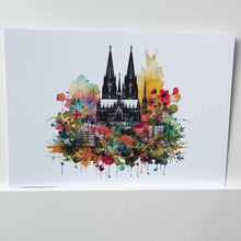 Lade das Bild in den Galerie-Viewer, Köln-Postkarten (5 Stk. / Aquarell)
