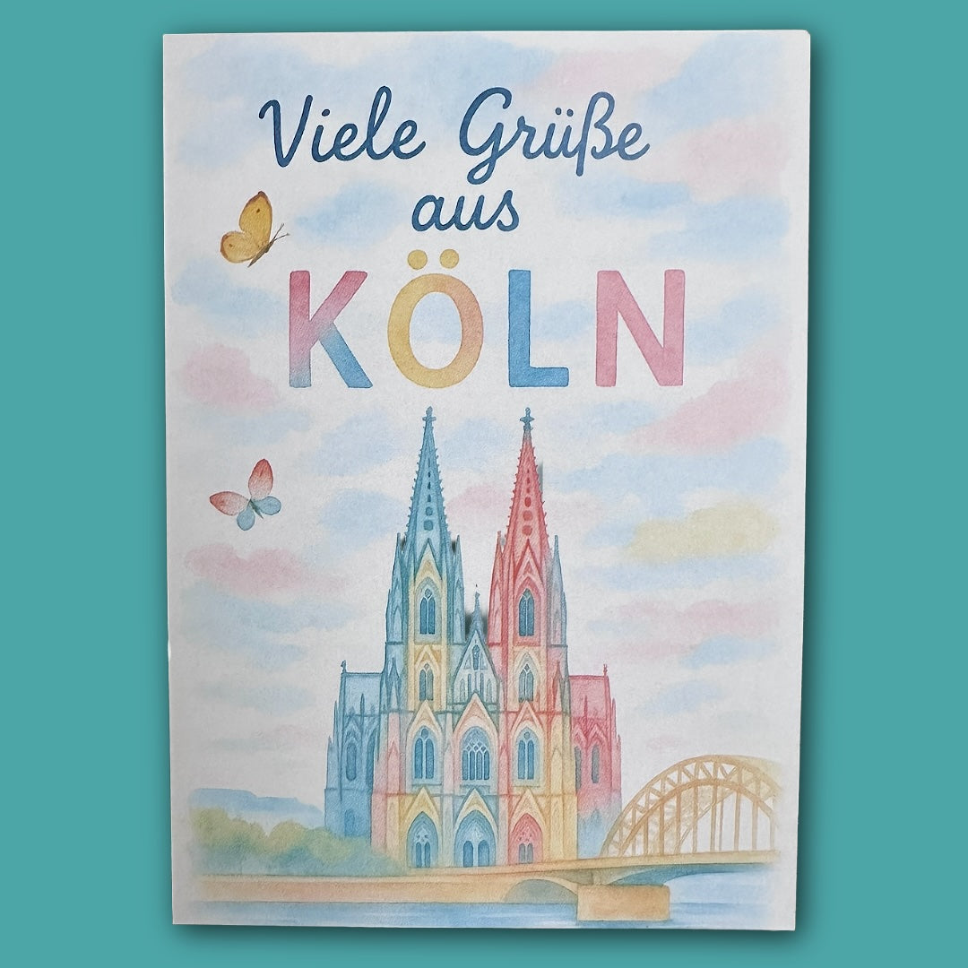 „Grüße aus Köln"-Postkarten (5 Stk.)