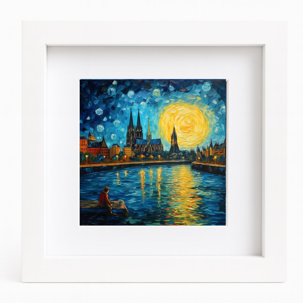 Köln-Bild „Van Gogh“ (gerahmt, 10x10cm)