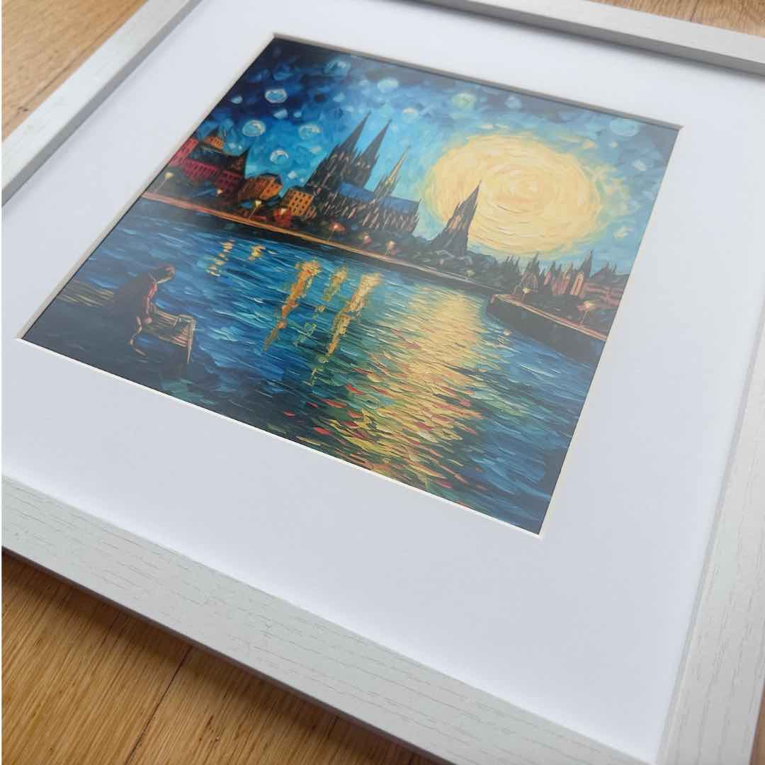 Köln-Bild „Van Gogh“ (gerahmt, 30x30cm)