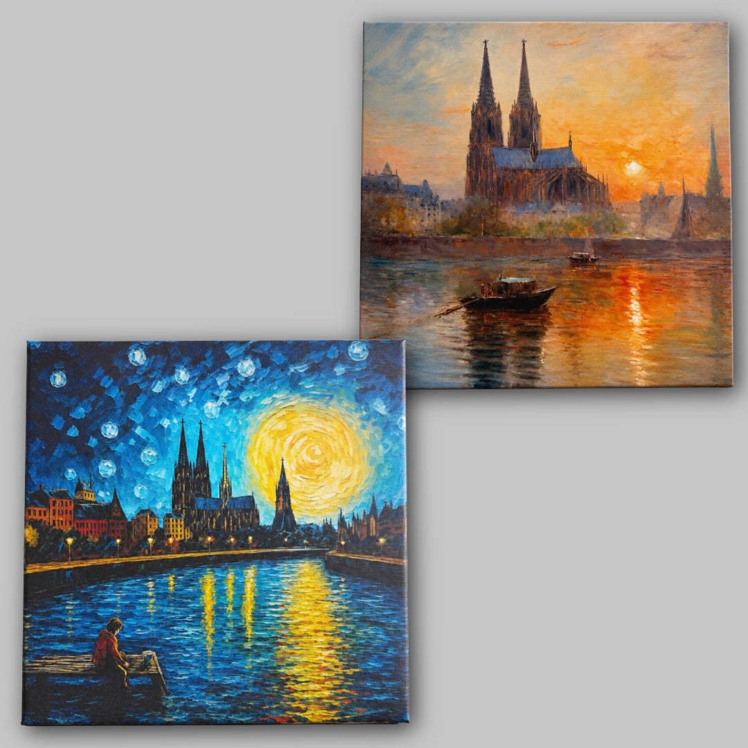 „Monet" & „van Gogh" Leinwandbilder im Keilrahmen