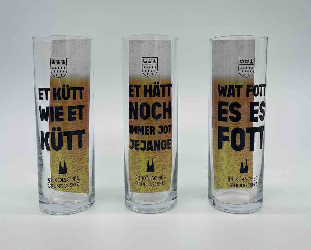 Kölsch Gläser „Grundgesetz“ (3er-Set)