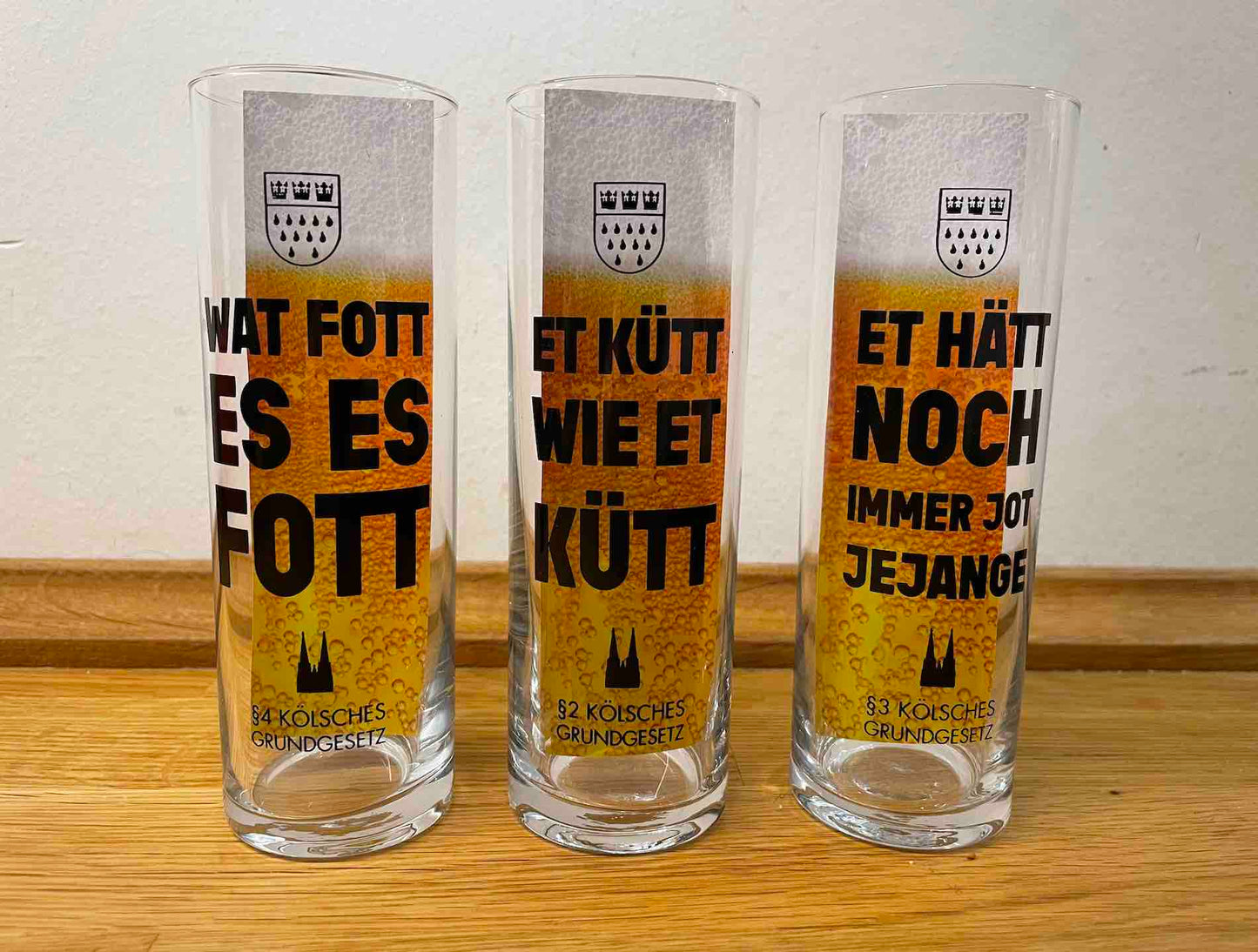 Kölsch Gläser „Grundgesetz“ (3er-Set)