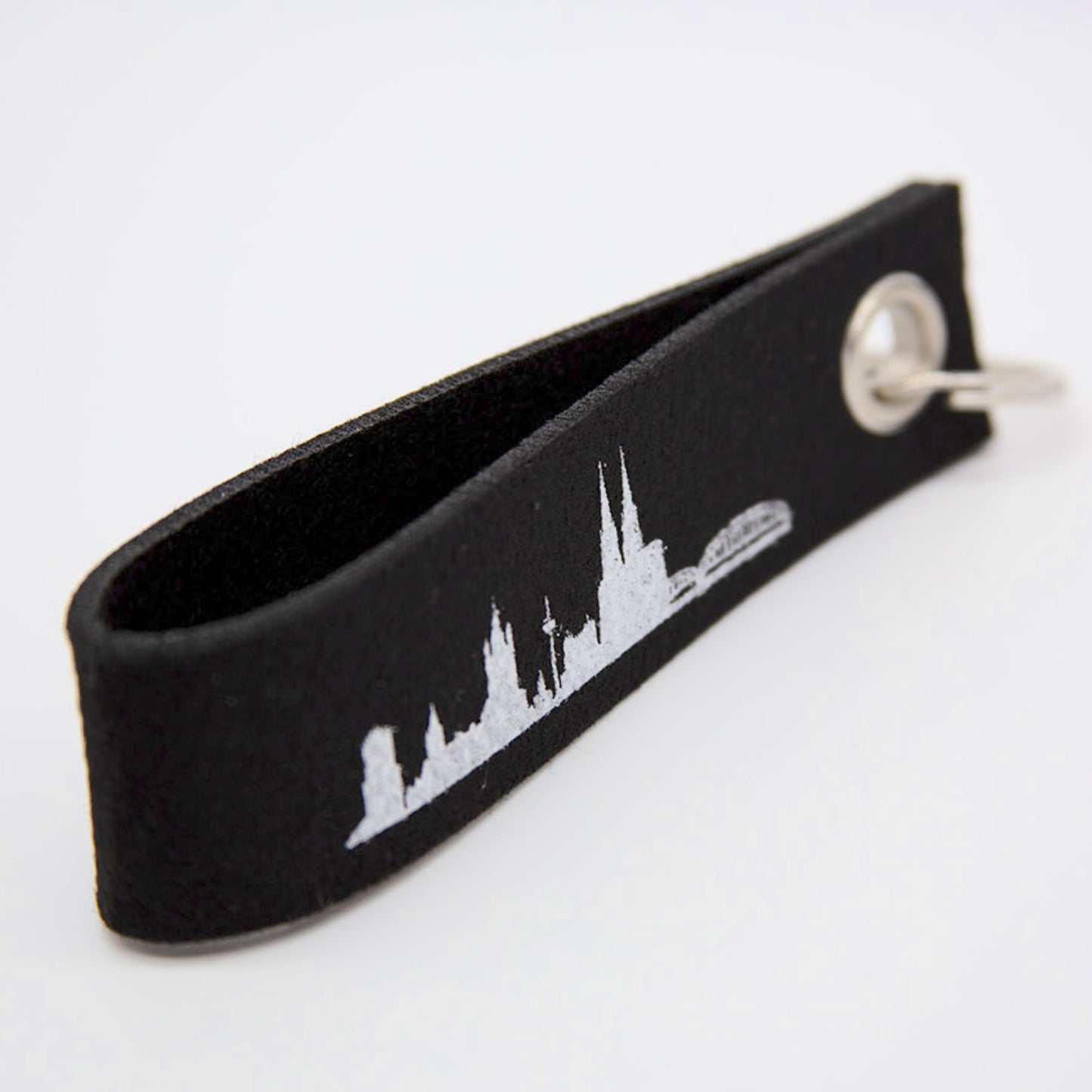 Filz-Schlüsselanhänger „Köln-Skyline“