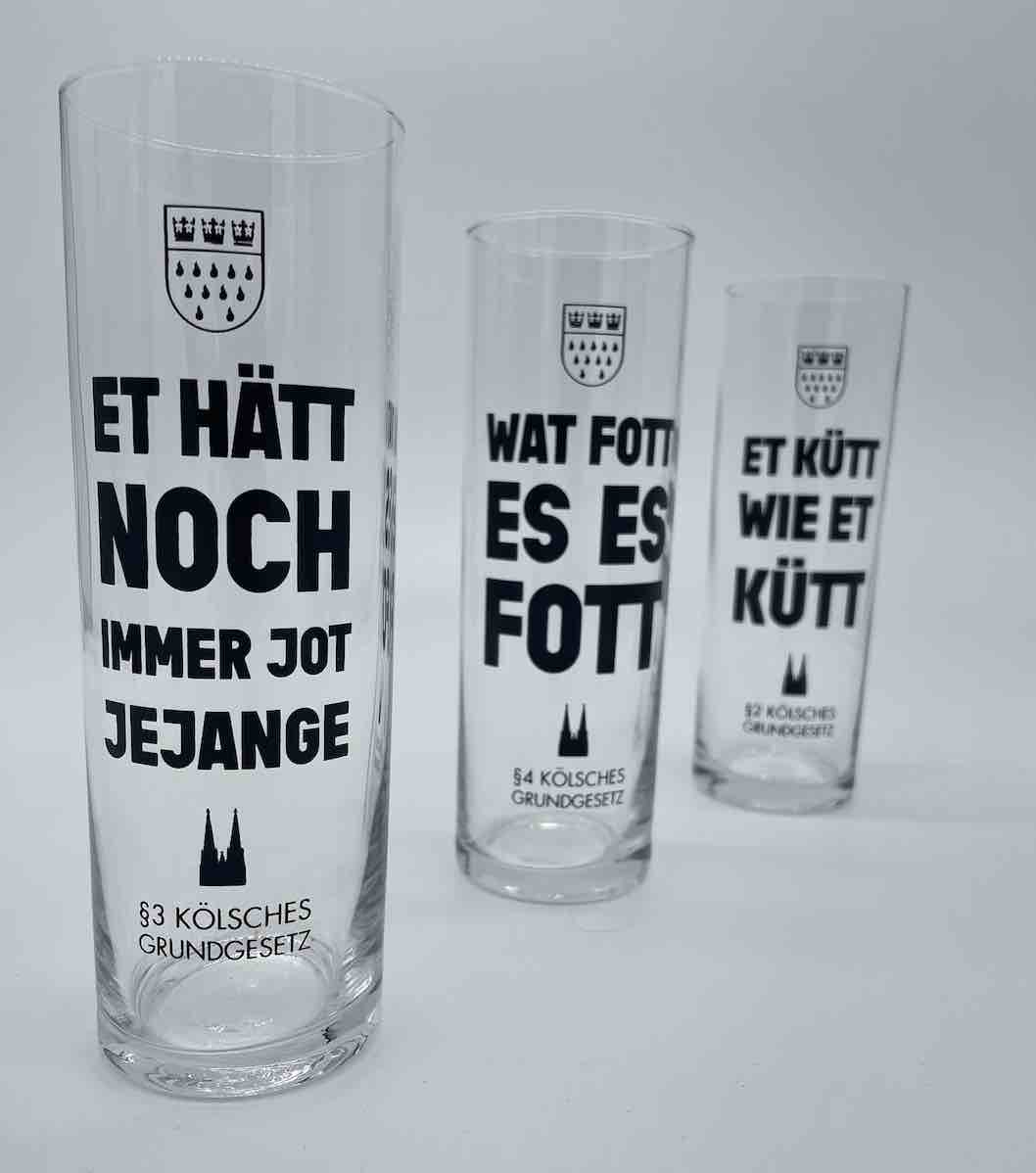 Kölsch Gläser „Grundgesetz“ (3er-Set)
